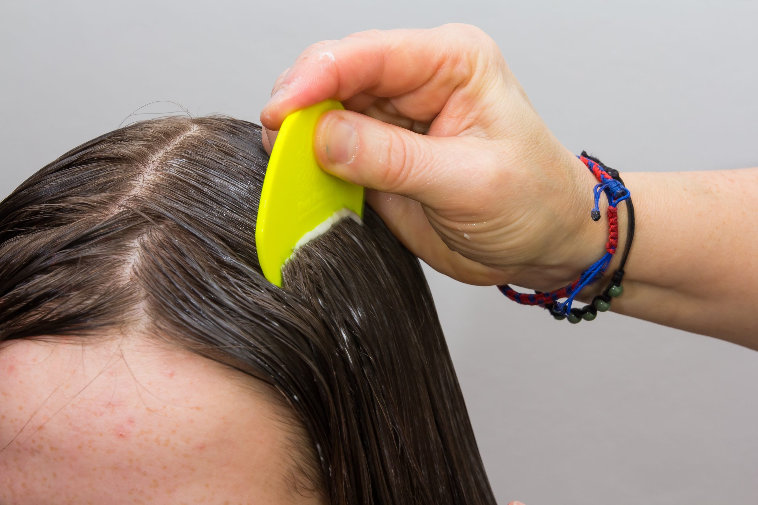 Checking for lice
